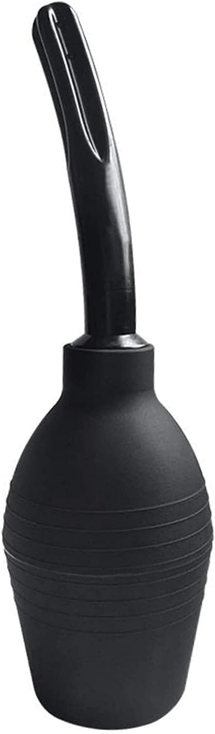 Abyclean Anal Douche Enema Bulb Vaginal Douche Enema Cleaner for Women’s or Man’s Health (310ml Black)