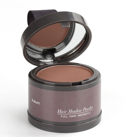 Hairline Powder (Auburn) - Instantly Cover Gray Hair Roots, Hair Color Shadow, Thin Hair Touch-Up, 4g