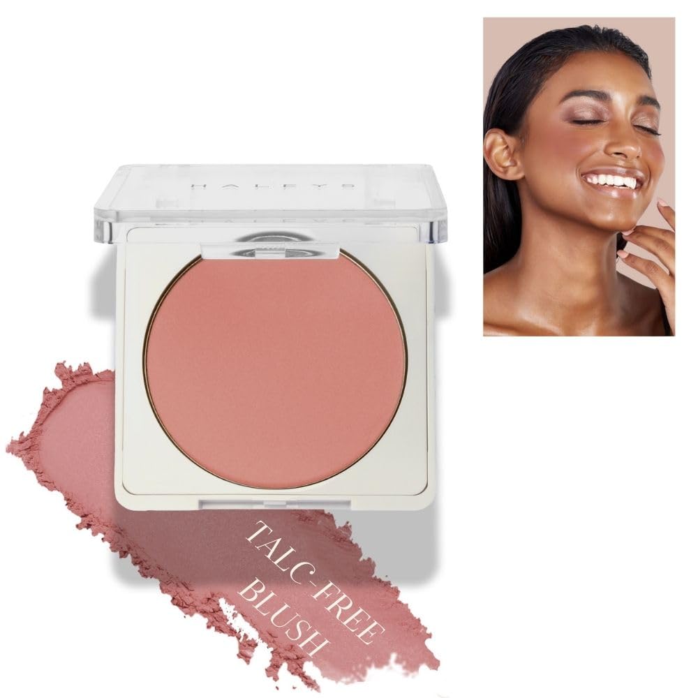 HALEYS Re-pop Smoothing Powder Blush (Love Bite) - Pigmented, Easy Blending, Longwear, Buildable, Talc-Free, V + CF