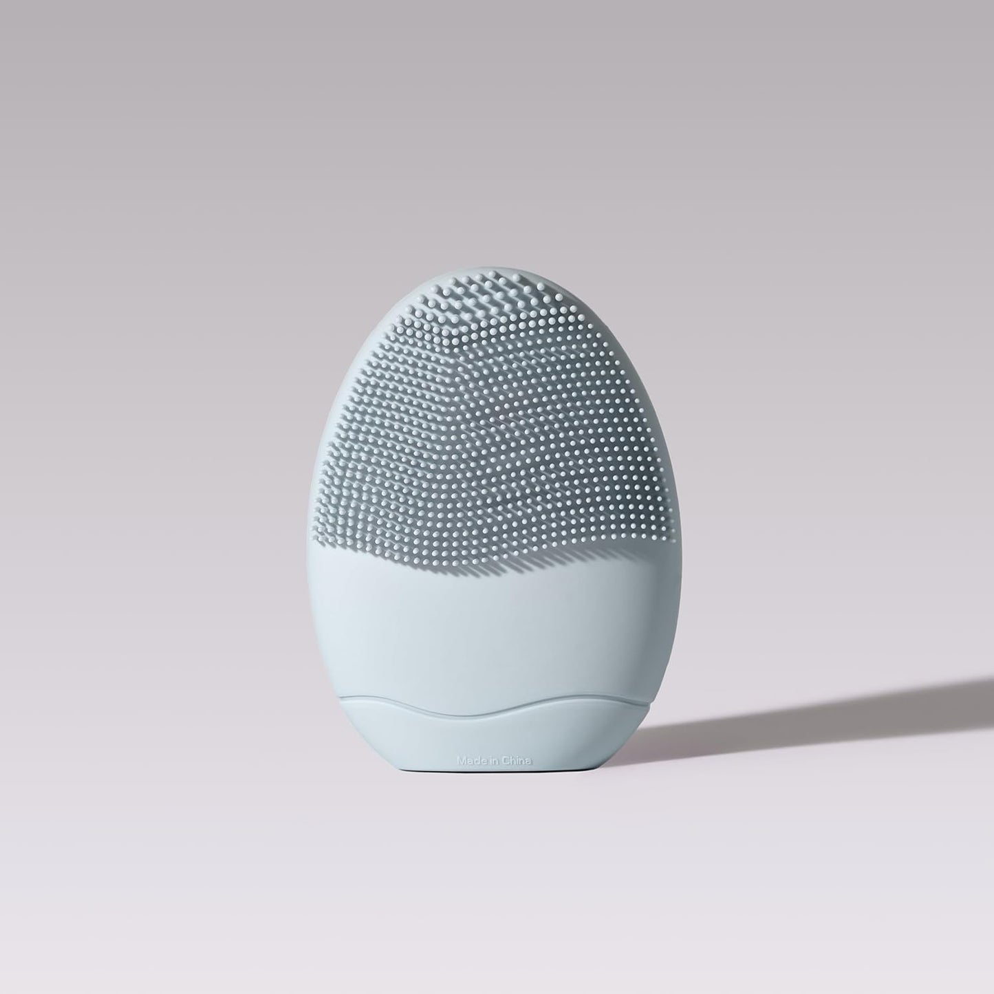 LOLLIPOP Dual-Sided Facial Cleansing Brush | Palm Size Silicone Face Exfoliator and Soft Fiber Cleanser | Manual Face Scrubber for Pores, Makeup Removal, Blackhead and Skincare Routine, Oceanic