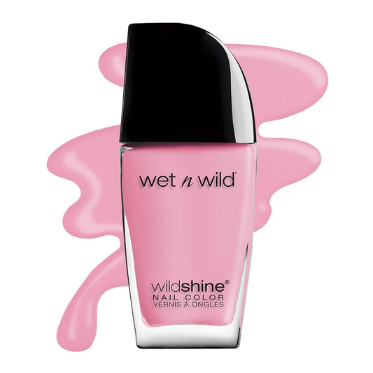 wet n wild Wild Shine Nail Color, High-Shine Finish – Tickled Pink(Carded)