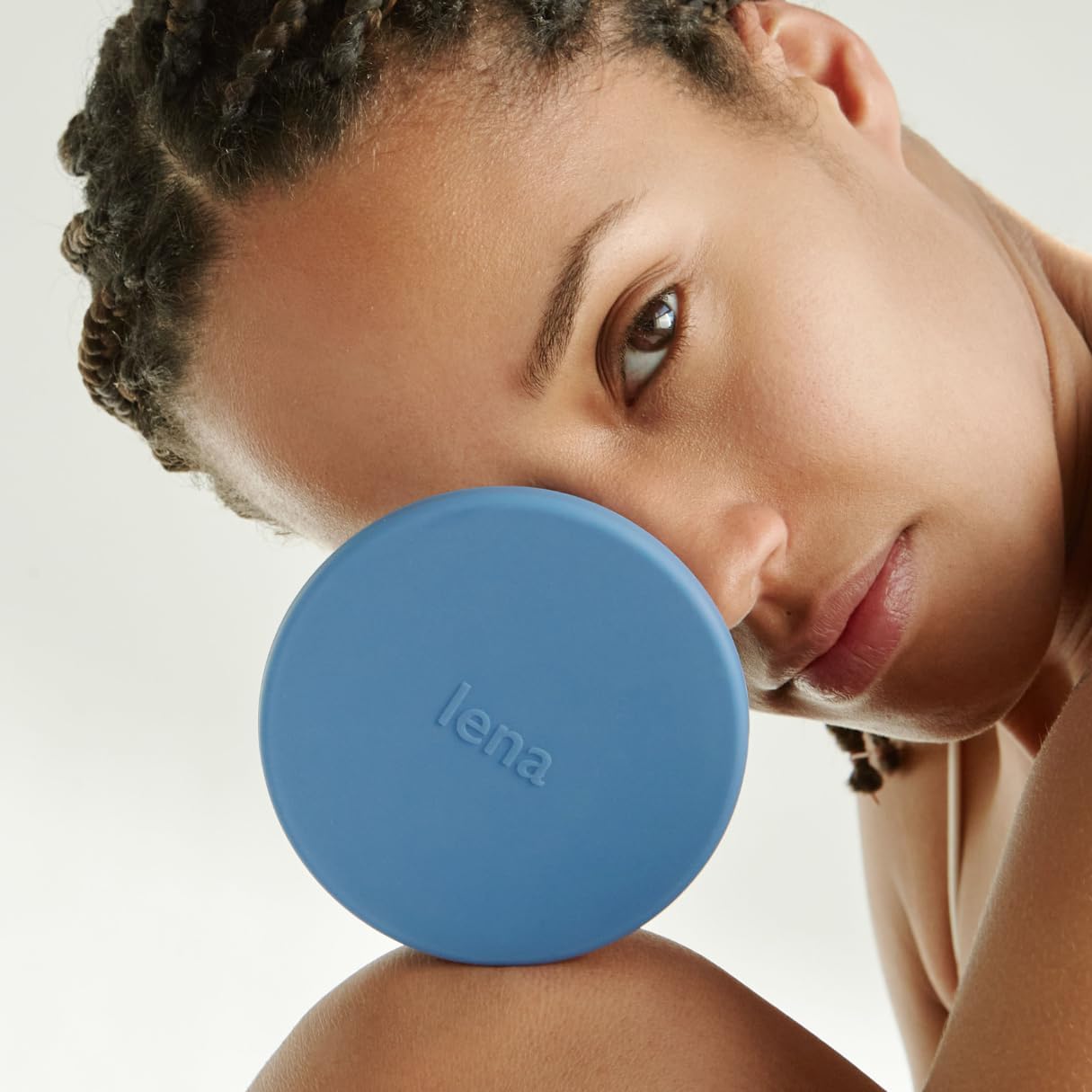 Lena Menstrual Cup Sterilizer Case, Compact, Collapsible Silicone Container for Cleaning Period Cup & Menstrual Disc, Travel, Home and Dorm, Menstrual Cup Cleaner, Feminine Care, Dark Blue