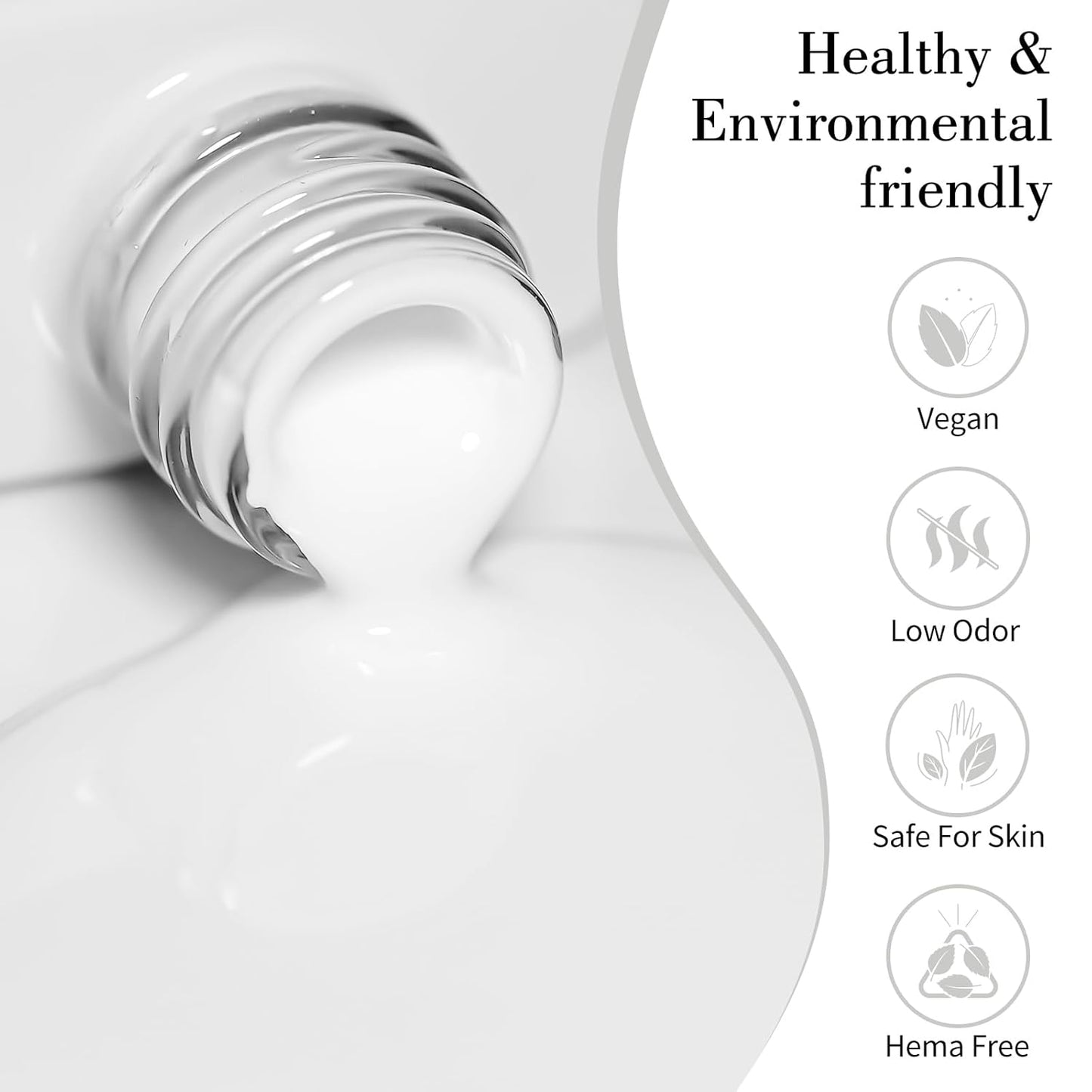 CANNI Milky White Jelly Gel Polish – 9ML Translucent Sheer Nude Soak-Off UV/LED Gel Nail Polish for DIY Manicure or Salon Use