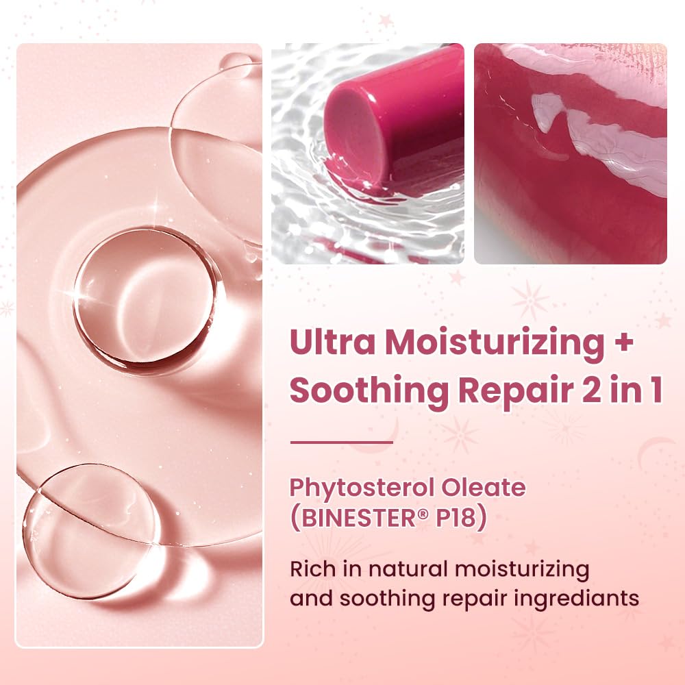 CATKIN Glossy Lip Balm Ultra Hydating Glow Lip Tinted Jelly Plumping Melting Balm Shea Butter Repair Soothing For Dry Lips 0.12 oz C09 ORCHID