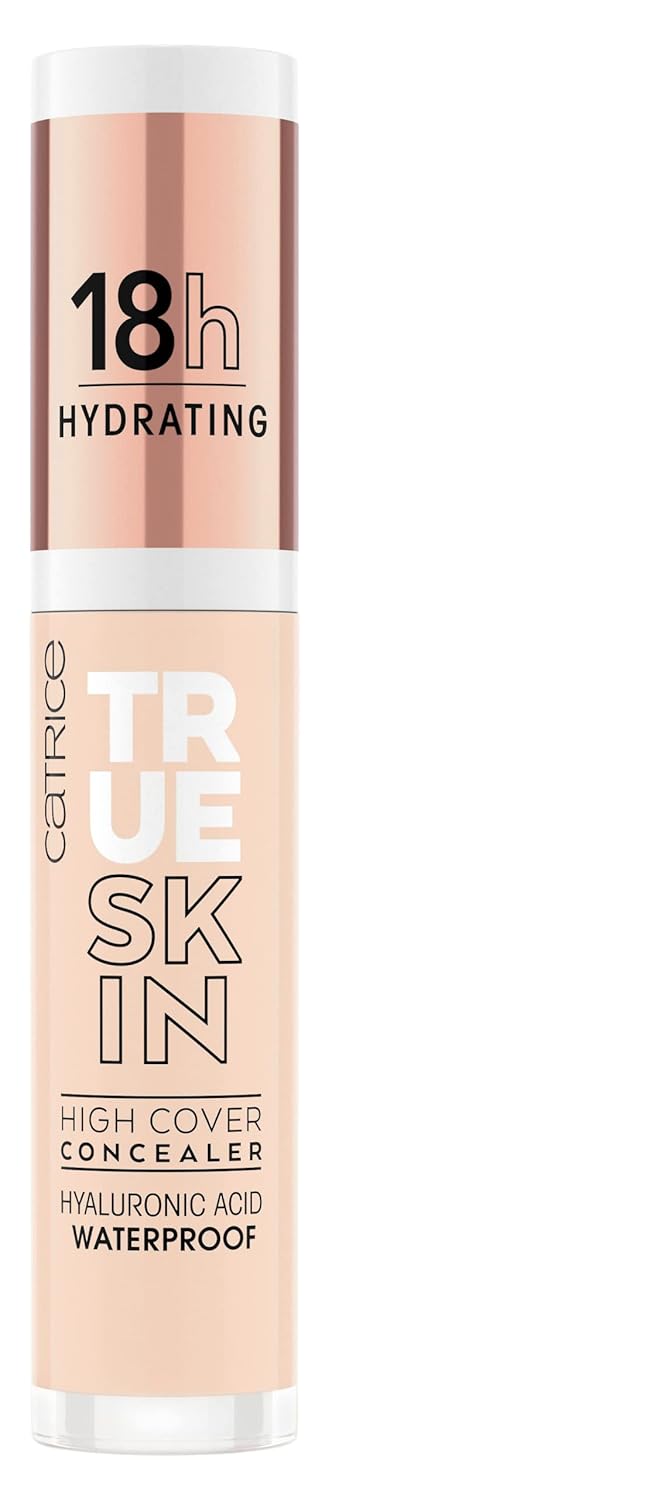 Catrice | True Skin High Cover Concealer (001 | Neutral Swan) | Waterproof & Lightweight for Soft Matte Look | With Hyaluronic Acid & Lasts Up to 18 Hours | Vegan, Cruelty Free