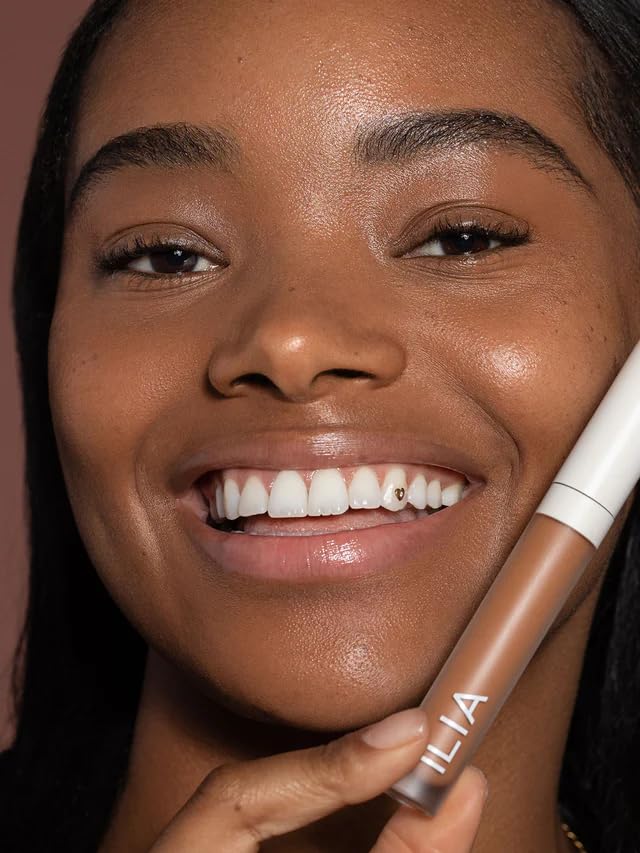 ILIA - True Skin Serum Concealer | Non-Comedogenic, Cruelty-Free, Vegan, Safe For Sensitive Skin, Reduces Appearance of Dark Circles + Blemishes (Cayenne SC6.5, 0.16 oz | 5 ml)