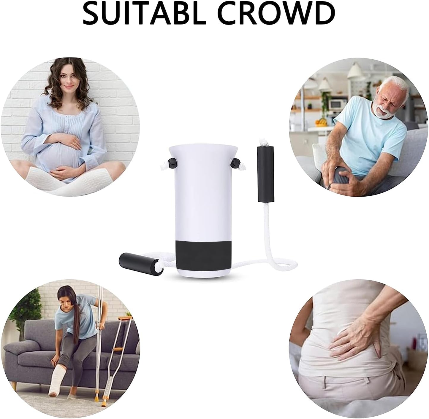 DILSIAI Sock Aid Device for Seniors Assistant Device no Bending Helper Easy on and Off Stocking - Without Bending, Slip Resistance, Reliable Sock Aid Device for Seniors (White)