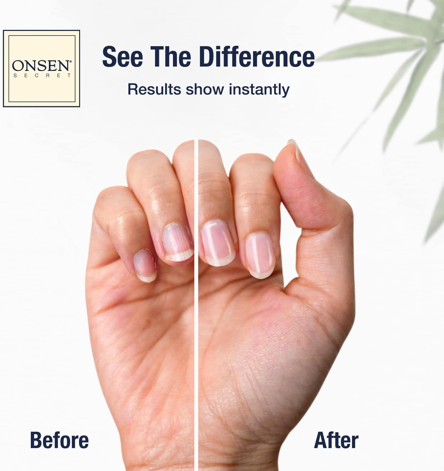 Onsen Secret Nail Care Kit - Japanese Nail Buffer and Shine Kit - Spa-Quality Manicure - Organic Ingredients - Long-Lasting Shine - Easy & Safe - w/Cuticle Care Oil - 1pk