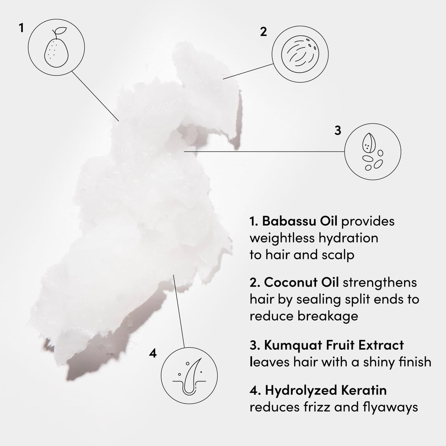 OUAI Medium Hair Shampoo & Conditioner Set, Travel Size - Hydrating Shampoo & Conditioner - With Coconut Oil, Babassu, Kumquat Extract & Keratin - Sulfate, Paraben & Phthalate Free (3 Oz)