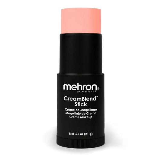 Mehron Makeup CreamBlend Stick | Face Paint, Body Paint, & Foundation Cream Makeup | Body Paint Stick .75 oz (21 g) (Pastel Orange)