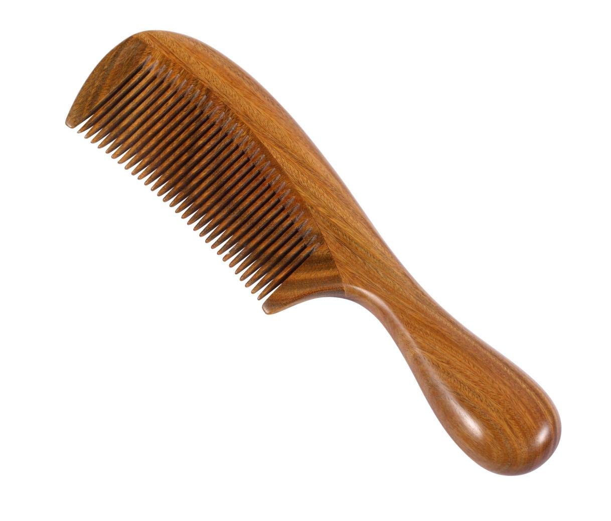 Louise Maelys Wood Hair Comb Fine Tooth Anti-static Hair Combs for Thick Hair