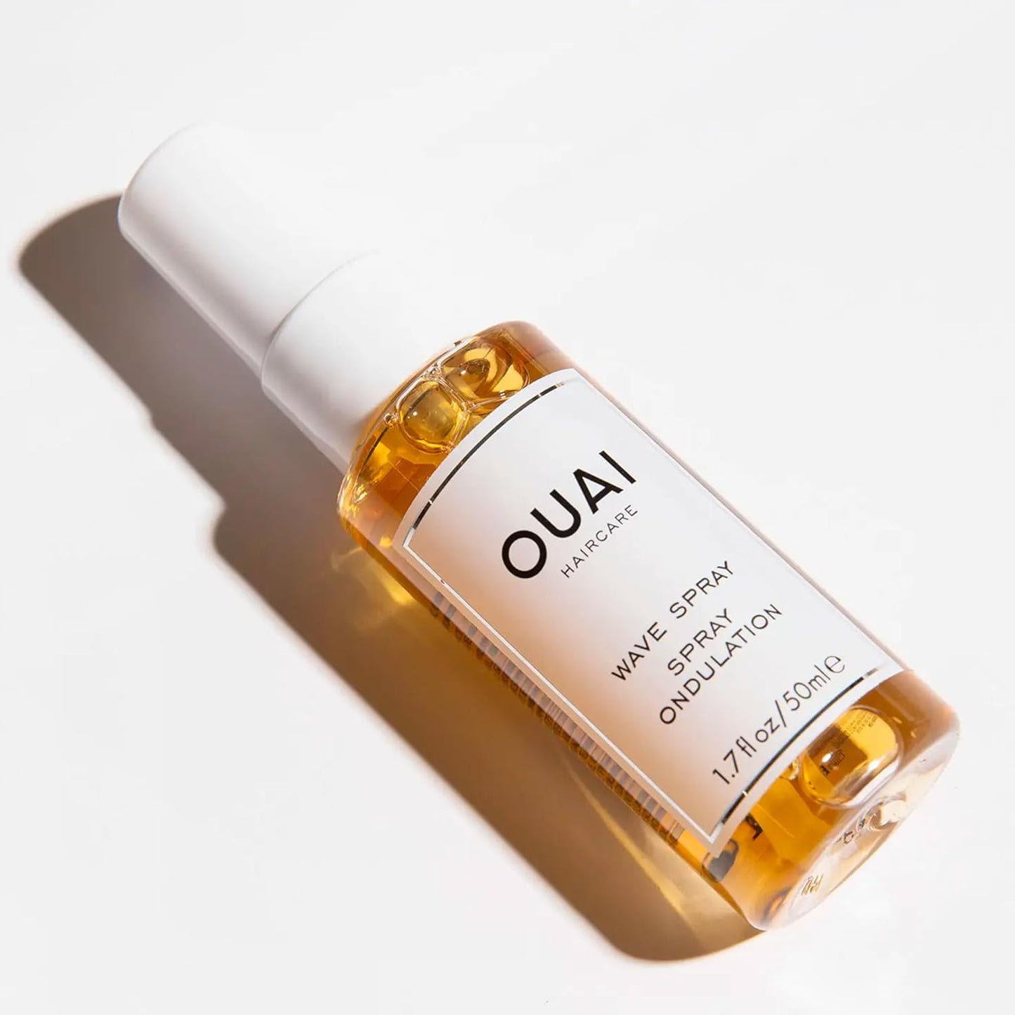 OUAI Wave Spray Travel Size - Coconut Oil & Rice Protein Texturizing Mist for Beach Waves, Volume & Shine - Paraben-Free, Safe for Color & Keratin-Treated Hair (1.7 fl oz)