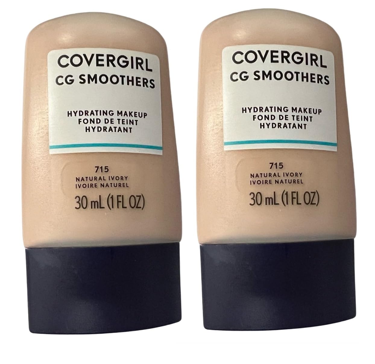 Pack of 2 CoverGirl CG Smoothers Hydrating Makeup, Natural Ivory 715