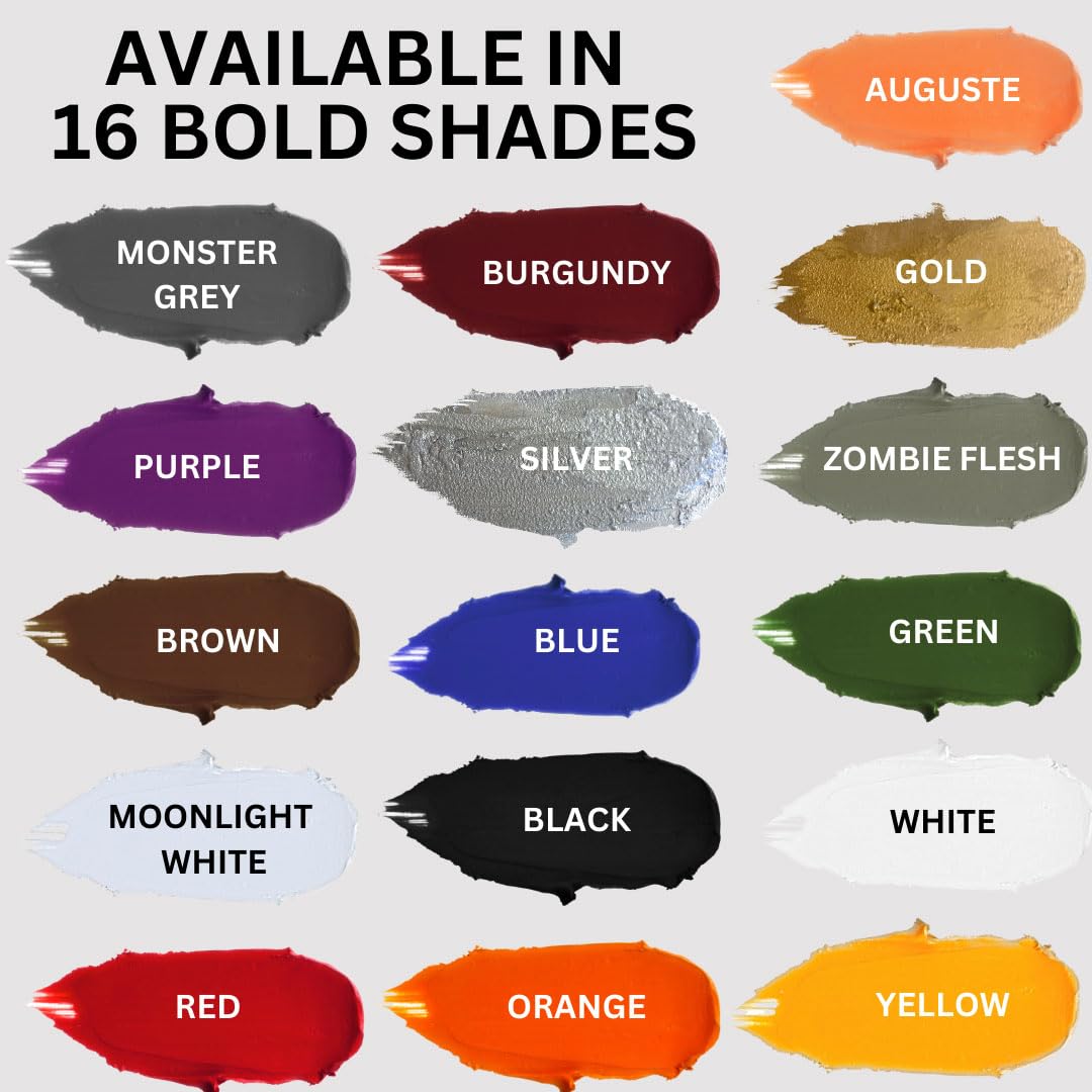 Mehron Makeup Color Cups | Stage, Foundation, Face Paint, Body Paint, Halloween | Face Paint Makeup | Greasepaint .5 oz (14 g) (Blue)