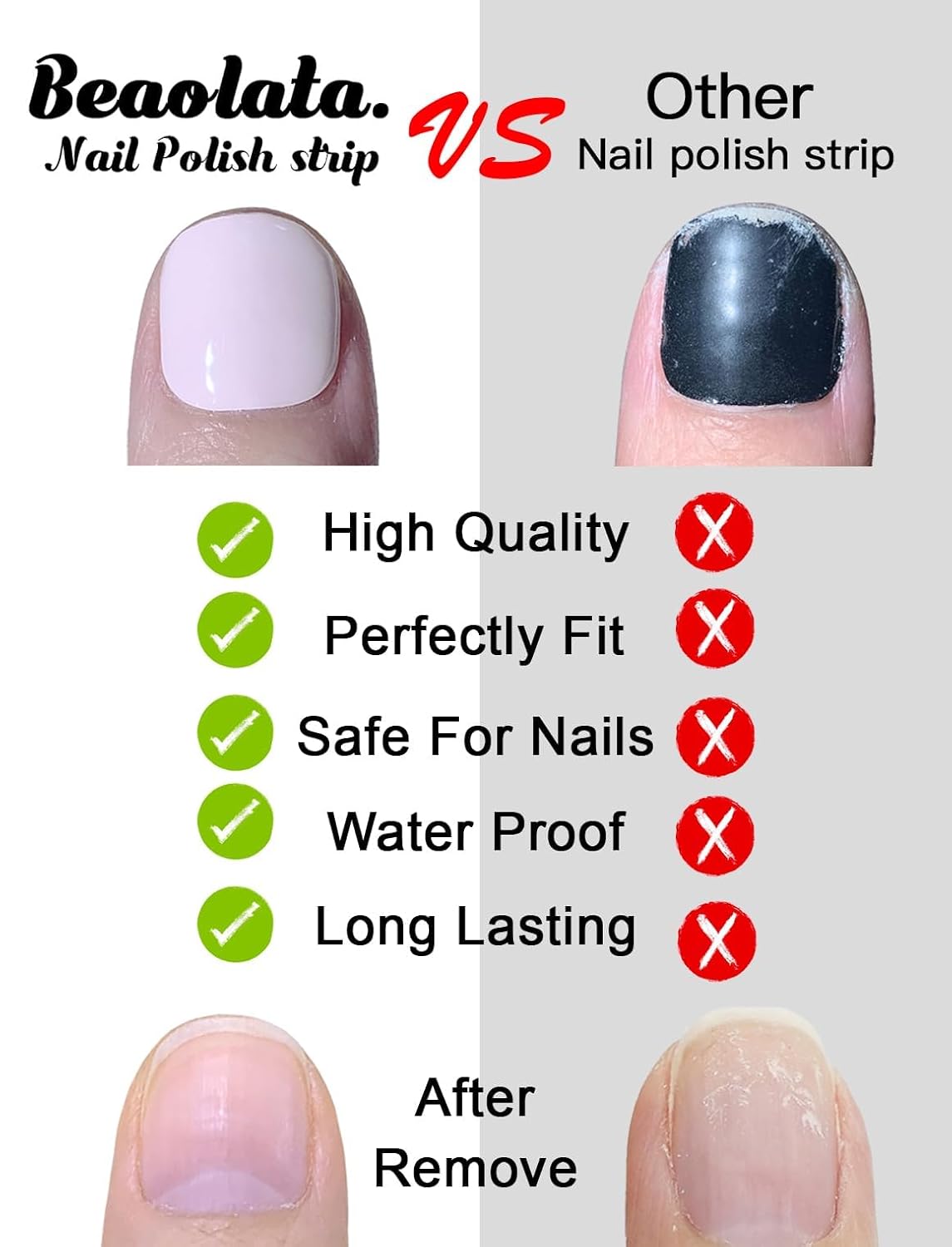 Nail Polish Strips, 32PCS Salon Quality Wraps, Long Lasting Gel Nail Stickers for Women Easy Apply& Remove (Playing Black)