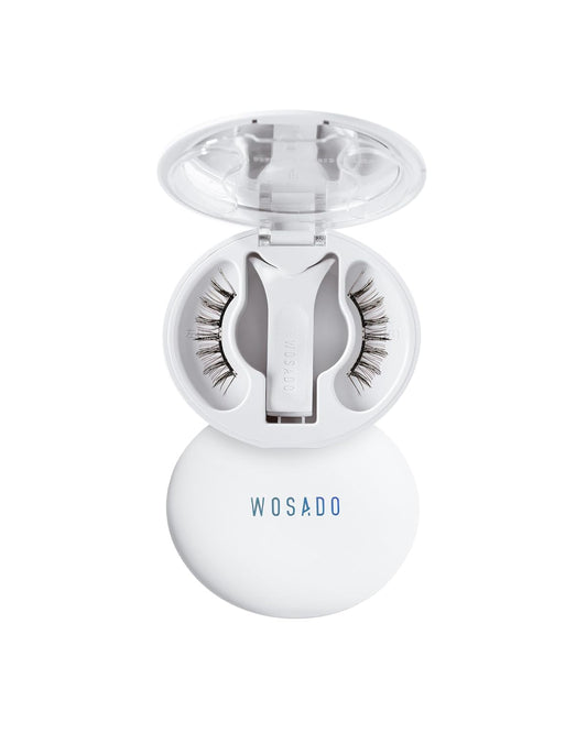 [No.17 Ice Black] Magnetic Eyelashes with Applicator Kit, Reusable Magnetic Lashes without Eyeliner, Glue-free False Lashes, Waterproof, Lightweight