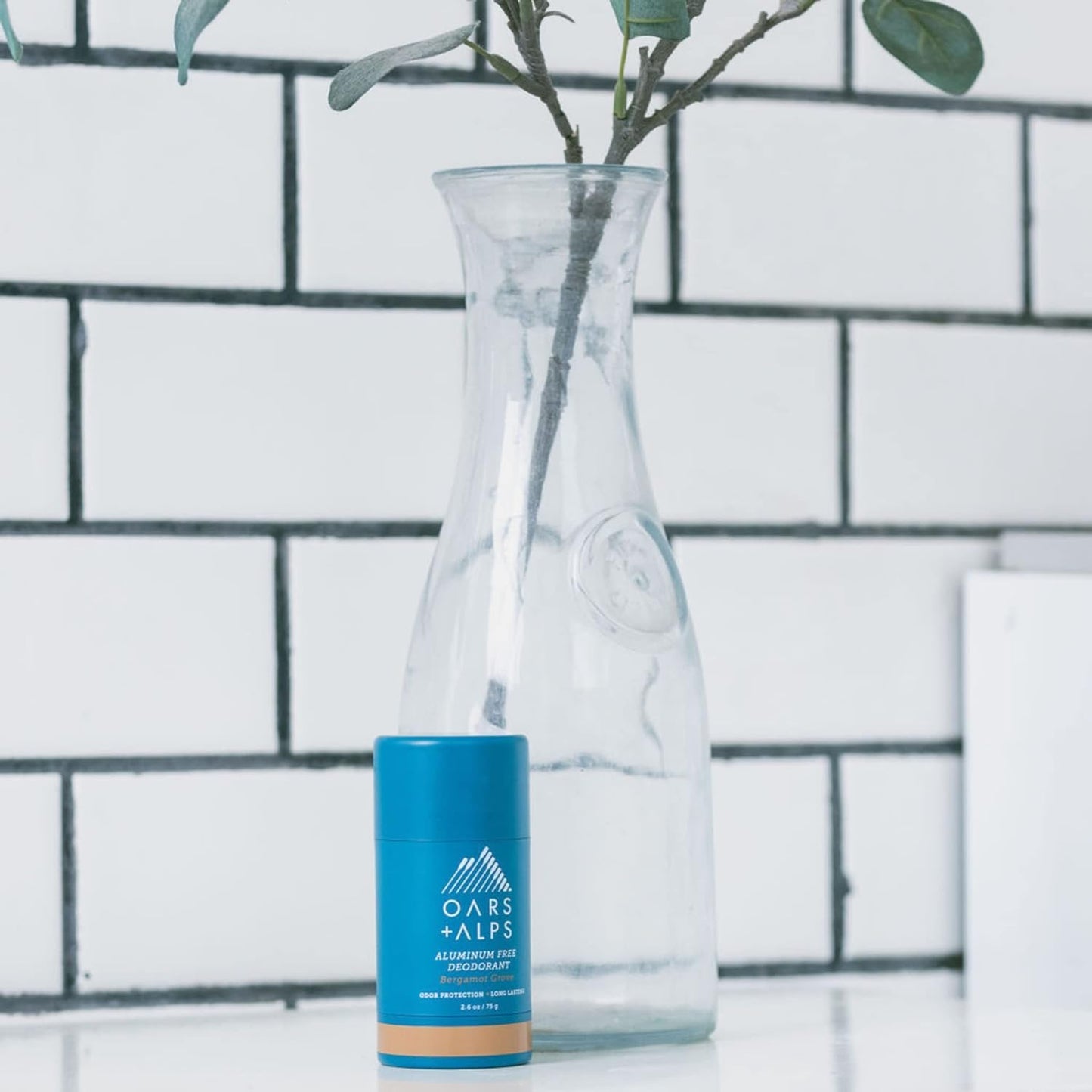 Oars + Alps Aluminum Free Deodorant for Men and Women, Dermatologist Tested and Made with Clean Ingredients, Travel Size, Bergamot Grove, 3 Pack, 2.6 Oz Each