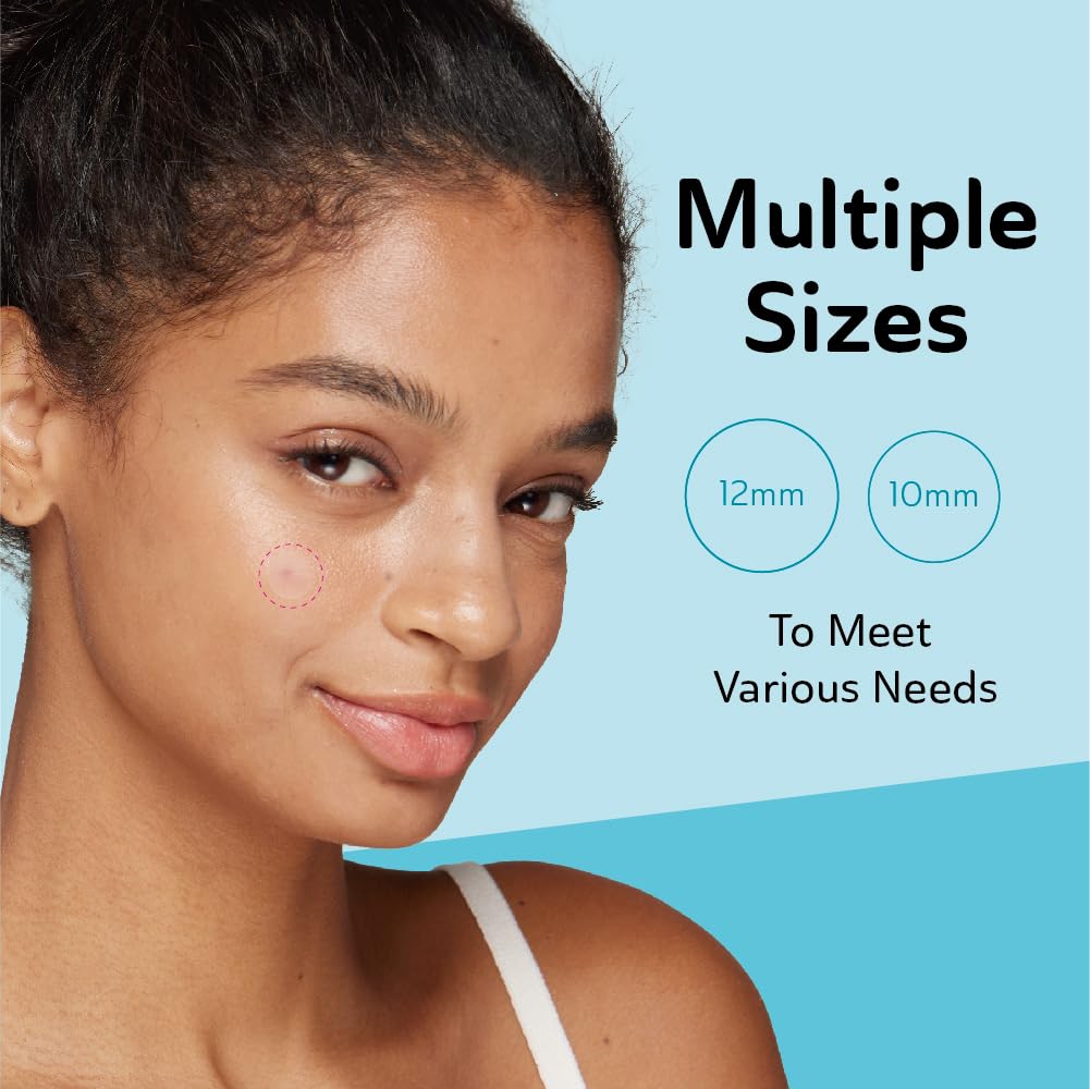 Invisible Pimple Patches for Cystic Acne - Ultra Thin Hydrocolloid Acne Patches & Zit Stickers, Cystic Acne Patch for Surface Blemishes - 48 Count - 2 Sizes Invisible Plus (Clear Patch)