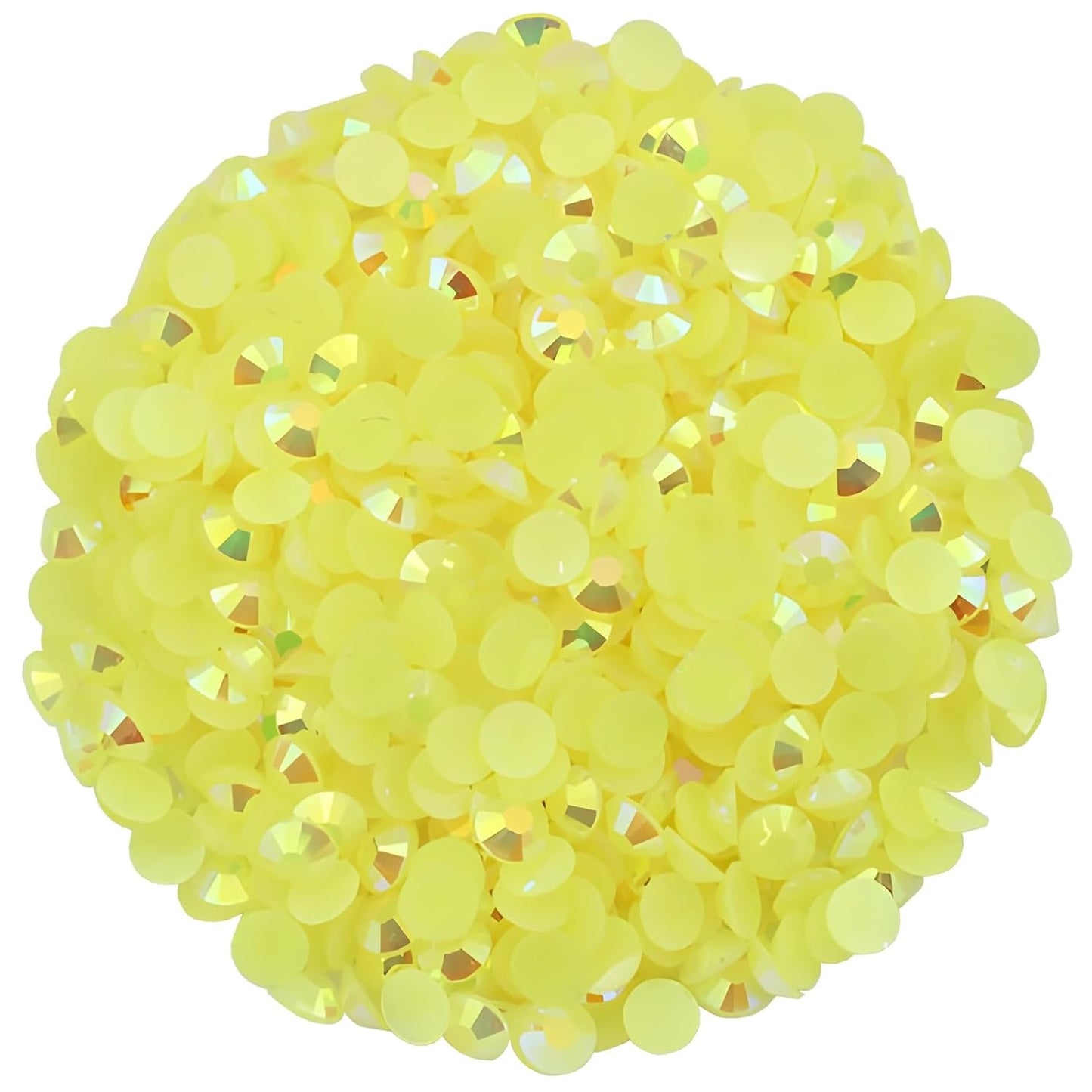 4500 Pcs SS12 3mm AB Flatback Rhinestones for Nails Art Crafts Glitter Round Shine Gems Crystals DIY Clothes Shoes （Citrine AB）