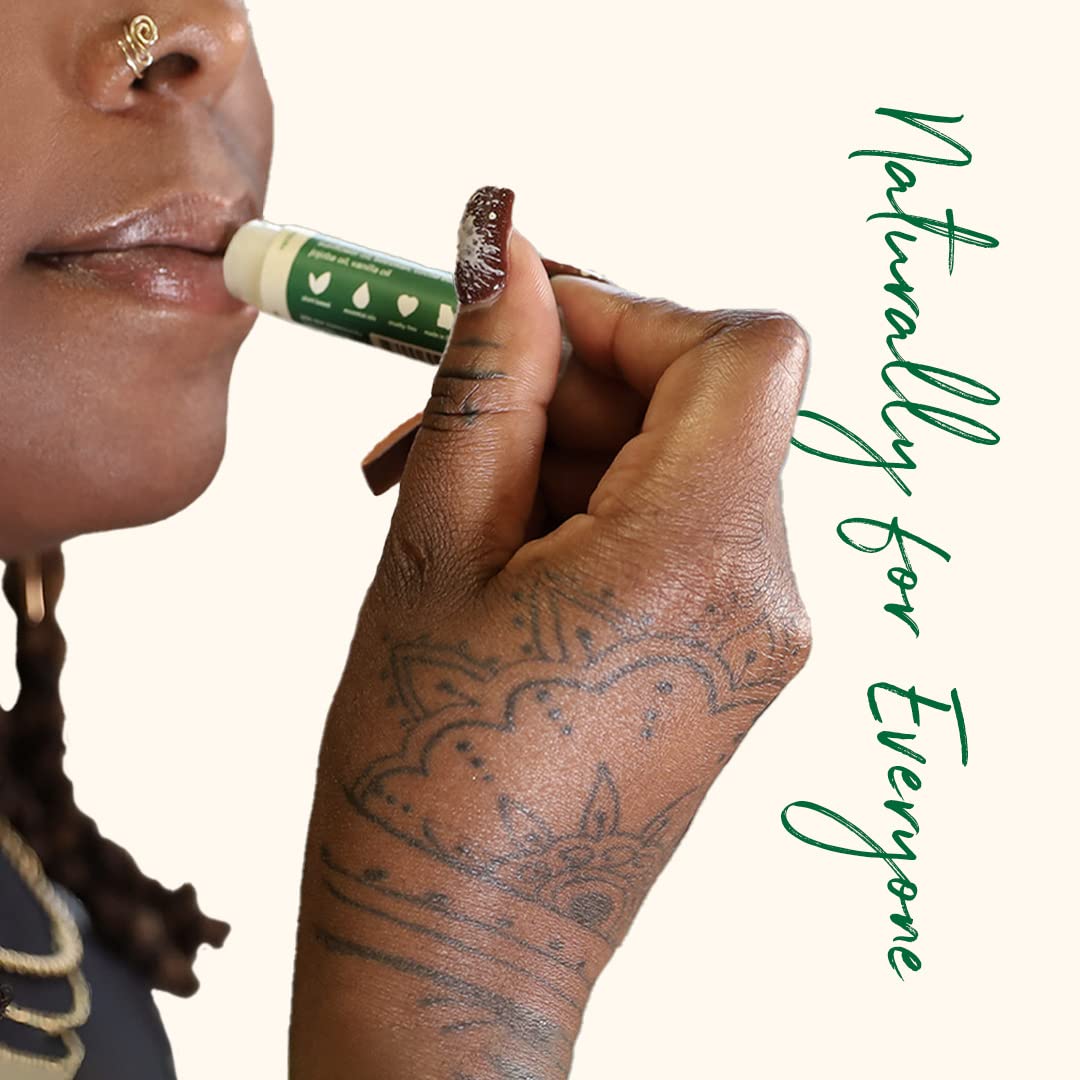 Herb’N Eden Lip Balm Variety Pack of 3 | Moisturizing and Soothing for Dry, Chapped Lips | Vanilla, Peppermint, Unscented | 100% Natural Ingredients | Essential Oils