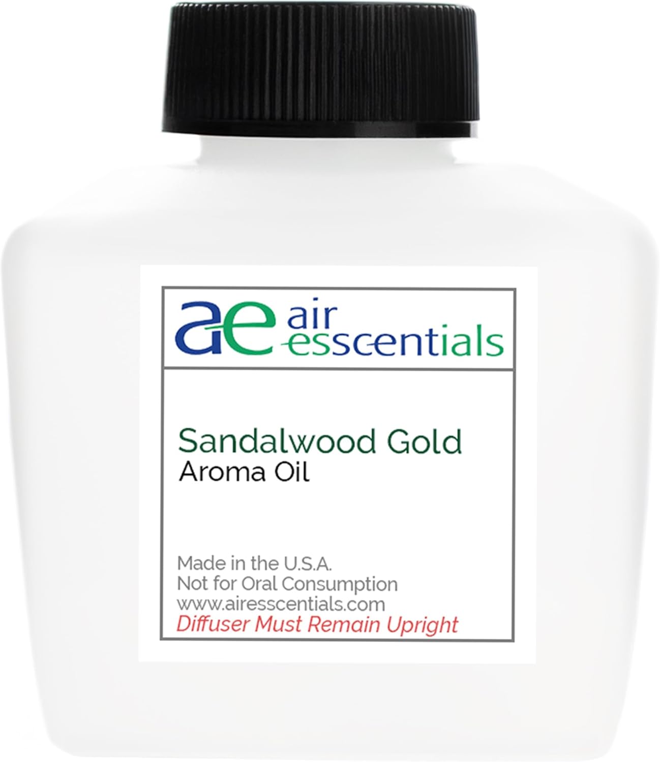 Sandalwood Gold Aroma Oil, Essential Oils Blend for Diffusers & Scent Machines, Sweet Afternoon Tea, Vanilla & Rose, Aromatherapy, Cold Air Diffuser Compatible, 100 mL