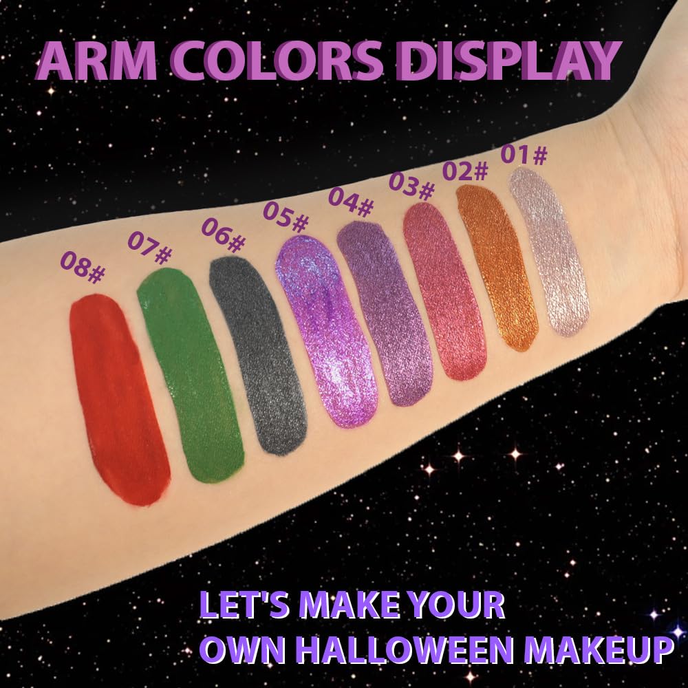 Golden Brown Metallic Lipstick for Women,Glitter Sparkling Liquid Lipstick,Long Lasting Waterproof Lightweight Comfortable Non-Drying Bold Dark Lip Gloss for Gothic Stage Makeup,Vegan