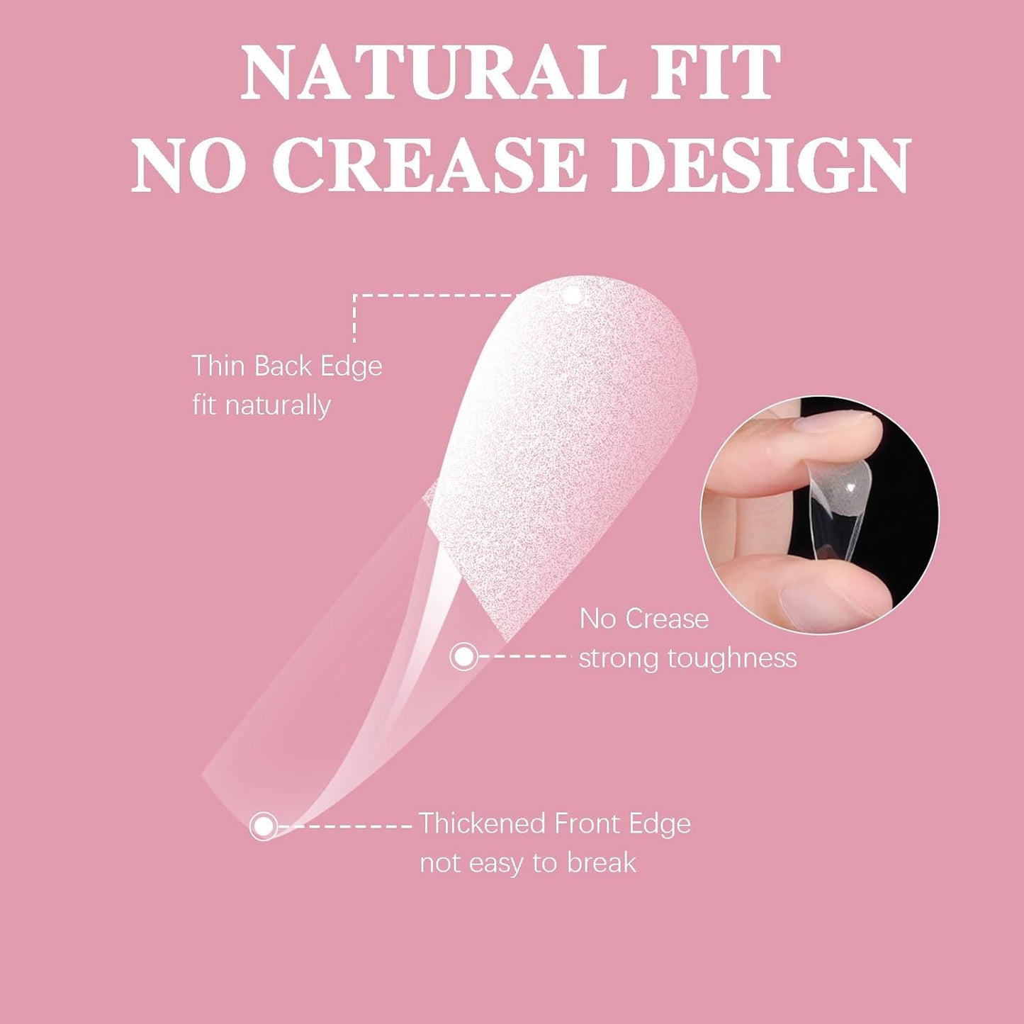 Extra Short Straight Nail Tips, SSWSBYKE 300pcs 15 Sizes Soft Gel Acrylic Nail Tips for Full Cover Pre-Shaped Fake Nails Tips Half Matte Press On Nails for Extension Home DIY Salon