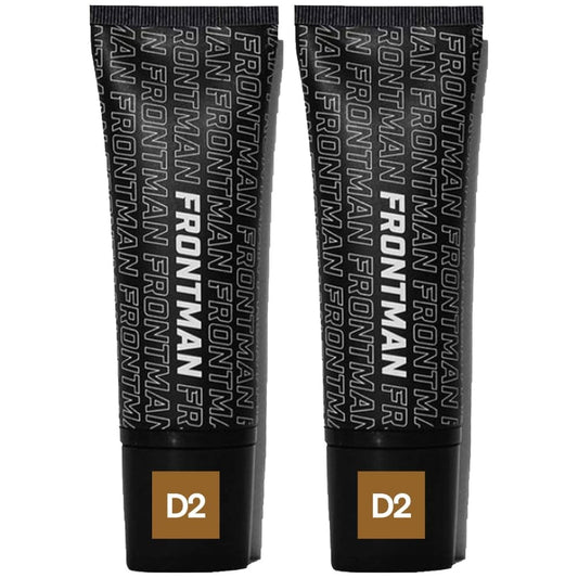 FRONTMAN Fade, Men's Acne Concealer With Salicylic Acid For Acne | For Blemishes & Dark Circles | Natural Coverage, Non-Greasy Formula, Oil-Free, Fragrance-Free | Perfect for All Skin Types | Men’s Concealer D2 Dark Shade