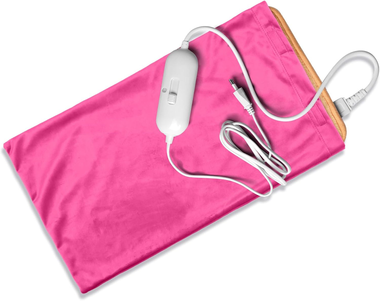 Mixweer Flannel Heating Pad Replacement Cover Soft Flannel Replacement Cover for Heating Pad or Pillow(Pink,12 x 24 Inches)