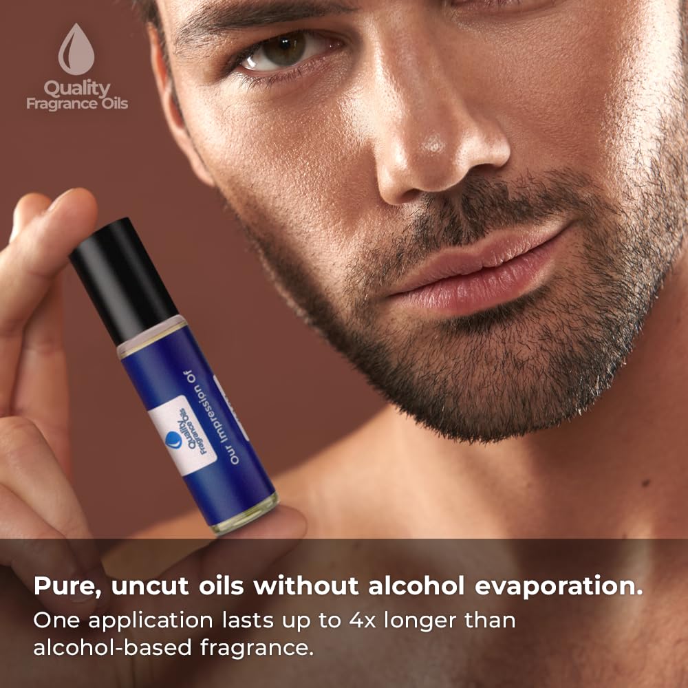 Quality Fragrance Oils' Imperial Impression #115 | Long-Lasting Perfume Oil, Alcohol-Free, Strong Scent, 10ml Roll-On | Affordable Alternative to Designer Fragrances