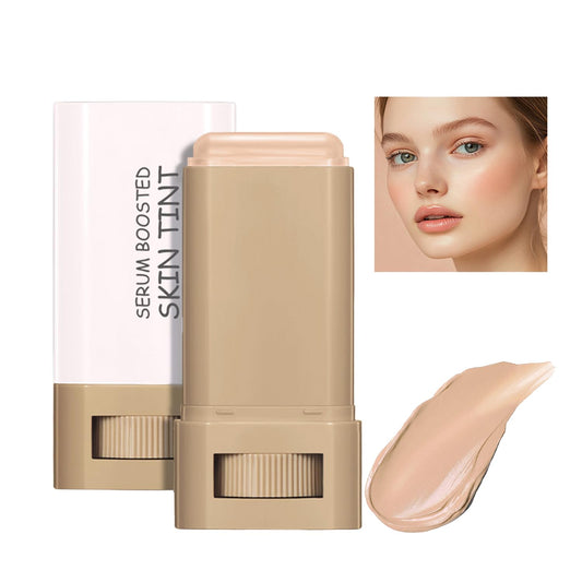 Foundation Stick - Skin Tint & Contour Stick, Serum-Boosted Beauty Balm, Buildable Coverage, Natural Finish, Long-Lasting Wear, For Many Skin Tones (04#)