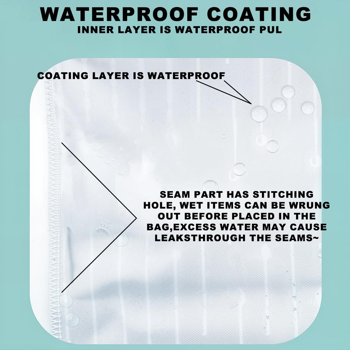 2Pcs Stripe Wet Bag 12x10 Inch, Grid Waterproof Reusable Wet Dry Bags, Rustic Washable Travel Laundry Bags for Swimsuit Pool Beach Diapers Dirty Yoga Gym Clothes, Travel Gifts for Women Friend