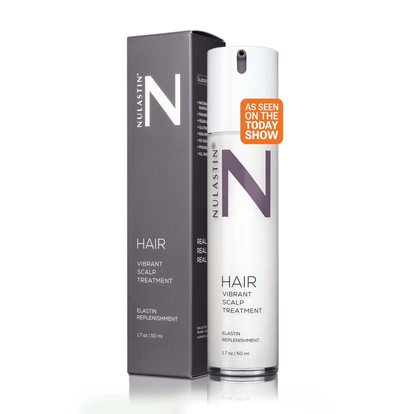 NULASTIN Scalp Serum - Vibrant Scalp Treatment to Help Improve the Look of Hair Density - Lightweight, Fast Absorbing Formula Enriched with Hair-Strengthening Ingredients (1.7 Oz)
