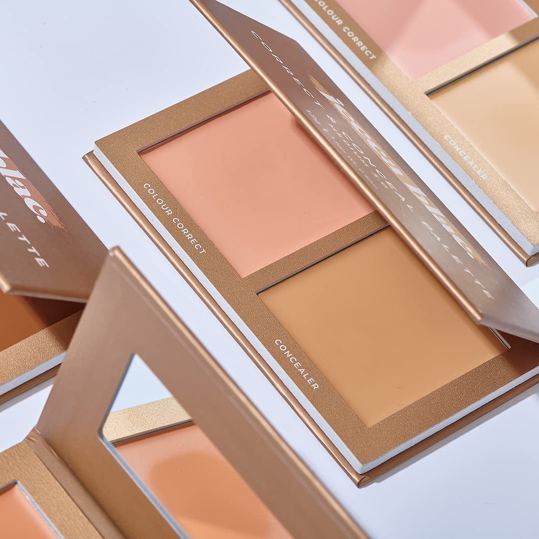 Jecca Blac Correct and Conceal Medium Coverage Palette, Lightweight Long Lasting Formula, Medium To Full Coverage, Gender Neutral and LGBTIQA+ Inclusive Make Up, Medium 4.0, 12g