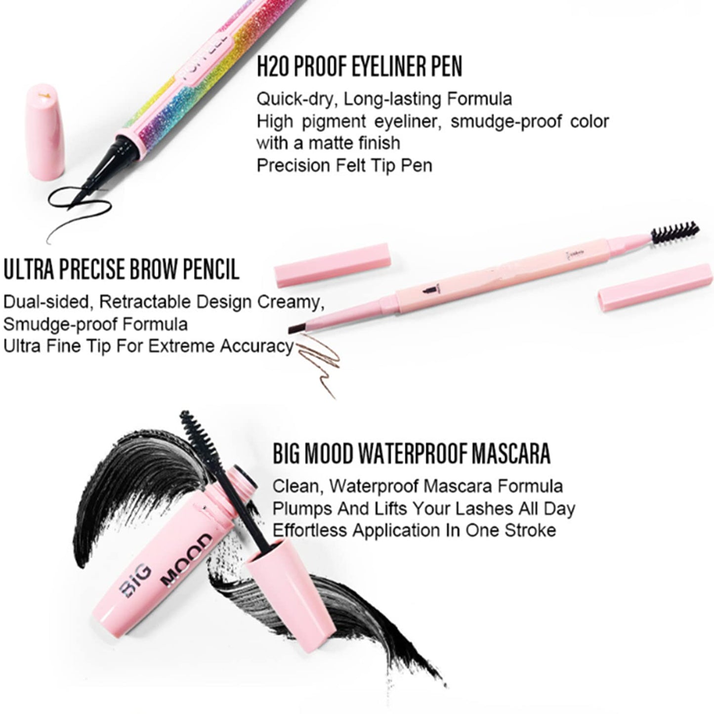 All In One Makeup Kit,Makeup Gift Set for Women Beginners,20 Colors Eyeshadow Palette, Lipstick, Eyebrow Pencil, Eyeliner & Mascara, Concealer Foundation Makeup Kit for Girls.