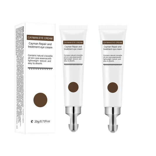 2pcs Anti-aging Eye Cream Cayman Eye Cream, Silk Protein Anti-Wrinkle And Firming Magic Eye Cream For Wrinkles,Dark Circles,Fine Lines,Puffiness & Bags,Wrinkle (20g)