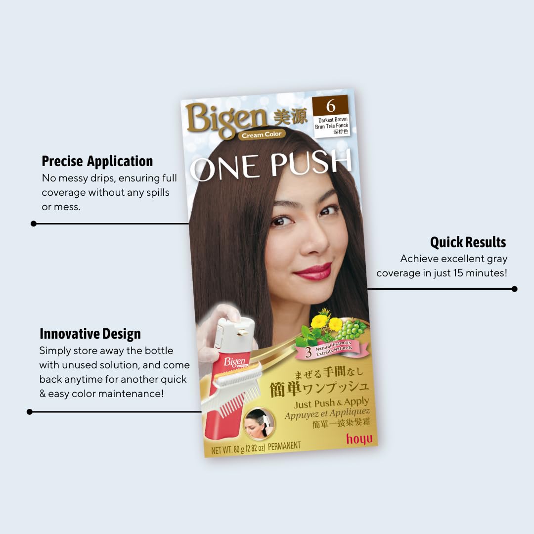 Bigen One Push 4M Mocha Brown - 2 Pack