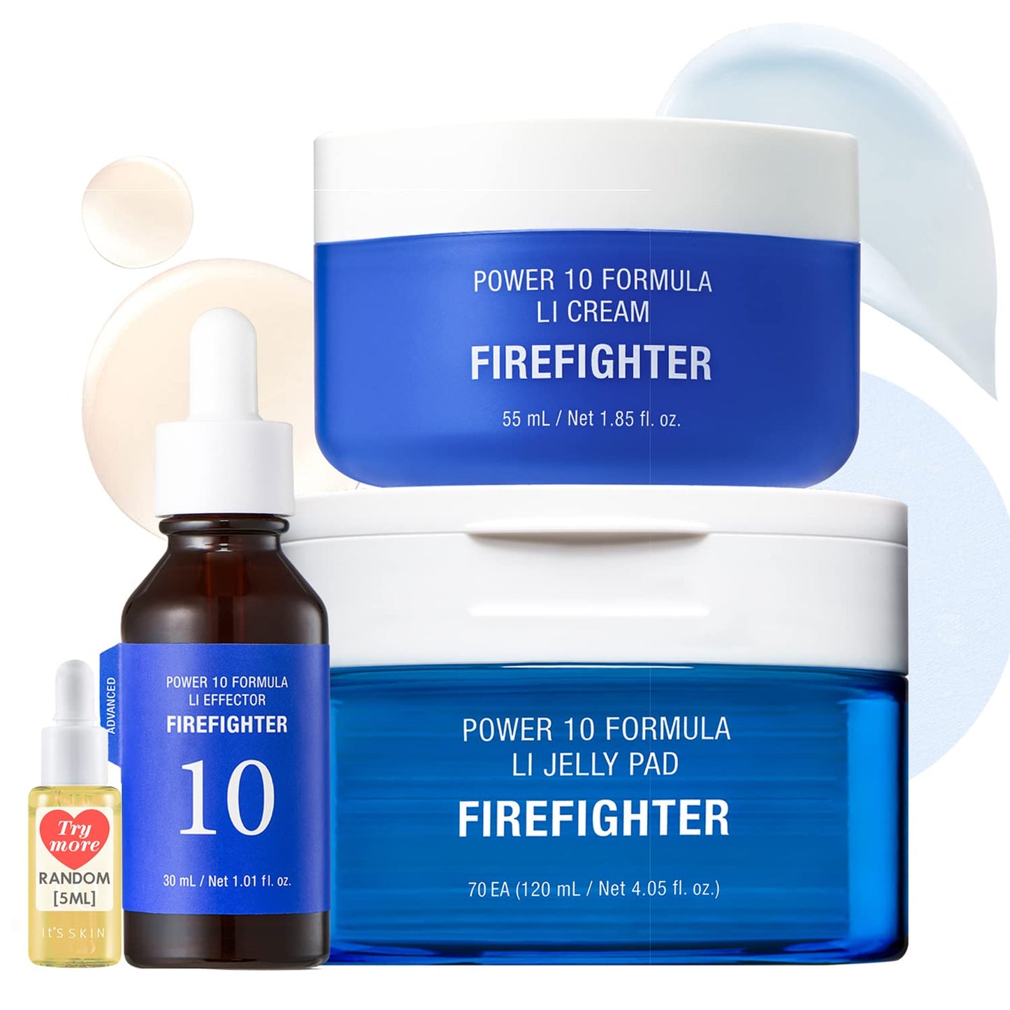 It'S SKIN LI Calming Skincare Set - Soothing Toner Pads, Ampoule Serum, Moisture Cream – Redness & Acne Relief with Licorice Extract & Guaiazulene – for Clear Skin