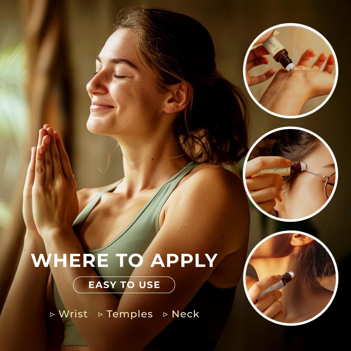 Gya Labs Eucalyptus Essential Oil Roll on for Soothing Comfort - 100% Pure Natural Eucalyptus Oil Roller for Skin, Relaxing Aromatherapy, Travel Size (0.34 Fl Oz)