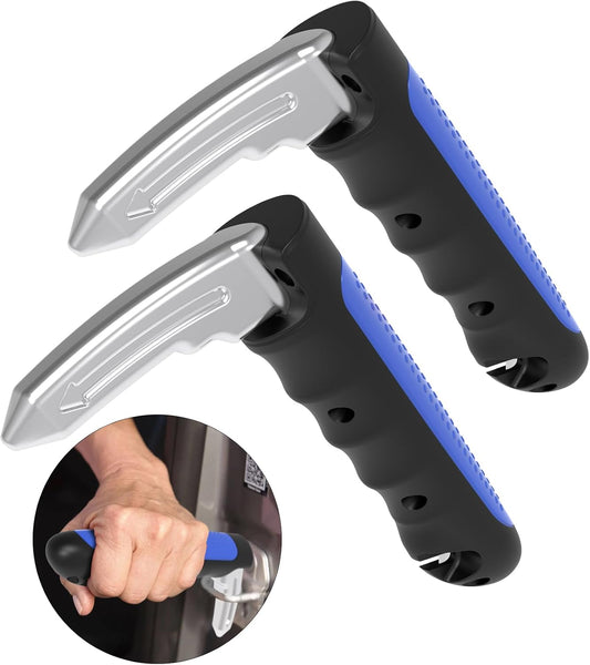 2Pack Multifunction Car Handle Assist for Elderly and Handicapped, 3 in 1 Automotive Door Assist Handle, Seatbelt Cutter, Window Breaker, Car Door Handle for Seniors