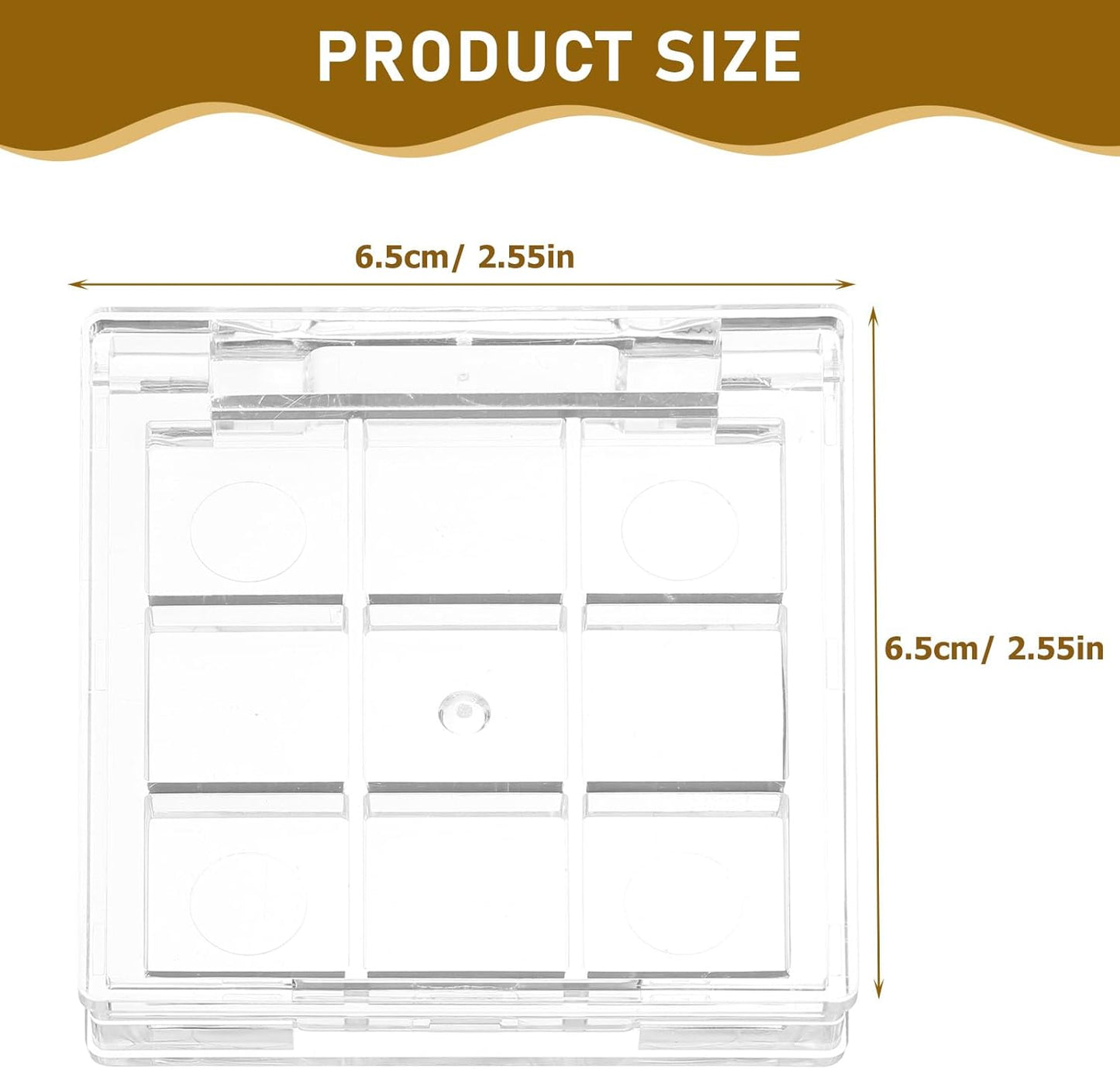 2pcs Empty Lipstick Palette Clear Lipstick Case Mini Highlighters Cross Body Bag Portable Makeup Organizer Storage Cases Sample Eye Shadow Plastic Empty Bracket Travel