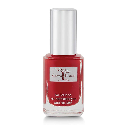Karma Organic Non-Allergenic Nail Polish bridal cuticle Nailpolish bottle for women (RED AND EVEN)