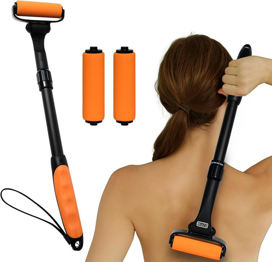 EZPIK Lotion Applicator for Back, Extendable up to 23" - Curved Design Back Lotion Applicator for Elderly/Seniors with Limited Mobility, Lotion Stick & Sunscreen Applicator for Skin Cream, Oils & More