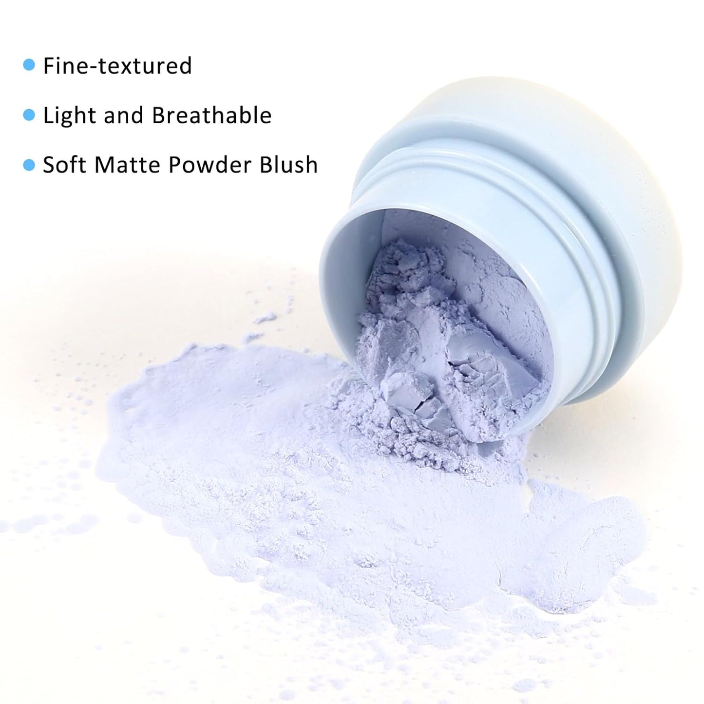 Boobeen Powder Blush for Cheeks, Air Cushion Matte Blush, Natural Highly Pigmented Blush Makeup Easy to Blend, Loose Blush Compact Long-lasting