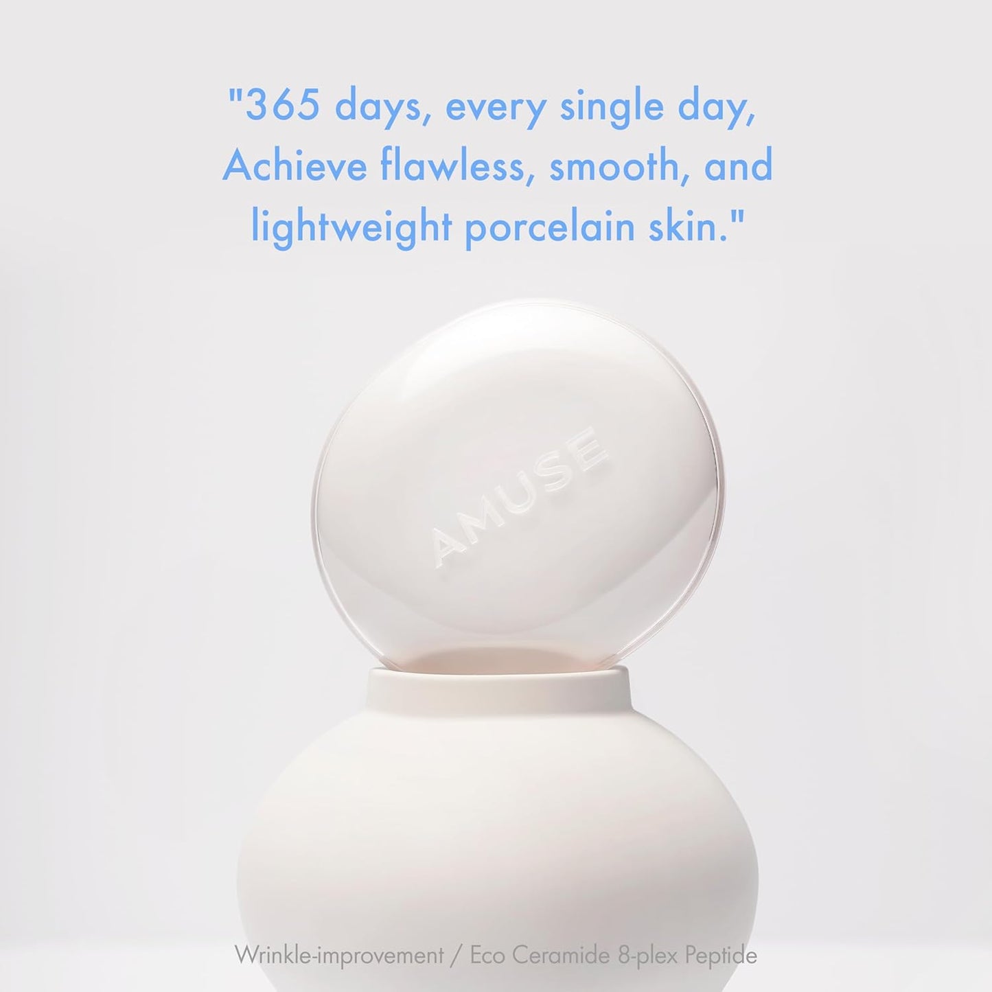 Amuse SEOUL Ceramic Skin Perfector Cushion Foundation Refill | Long-lasting, Lightweight, Semi-matte, Flawless Coverage, Hypoallergenic, Korean Beauty, Vegan(15g / 0.52 oz.) ([Refill] 1.5 NATURAL)