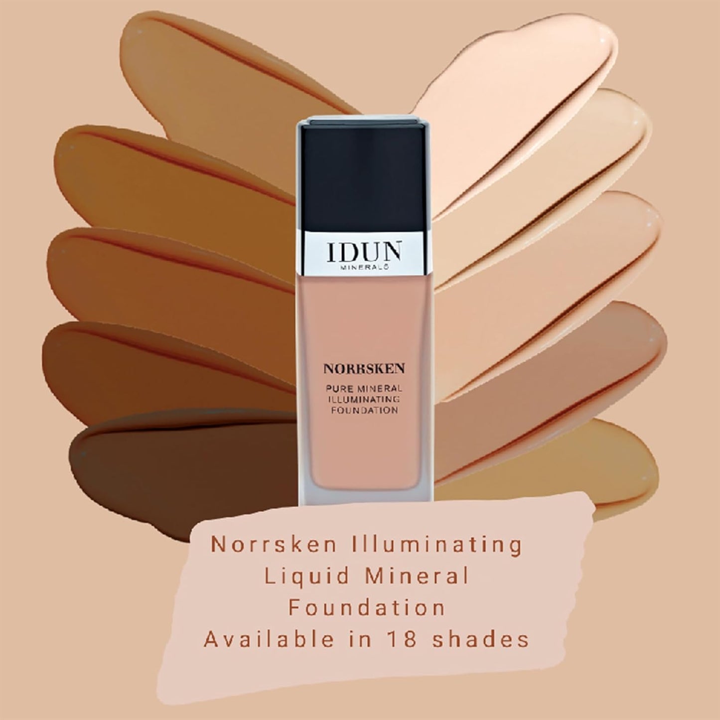 Liquid Norrsken Foundation - Silky Smooth Coverage - Luminous, Dewy Finish for Dry and Dull Skin - Water Resistant and Vegan Makeup - 210 Siri - Neutral Medium - 1.01 oz