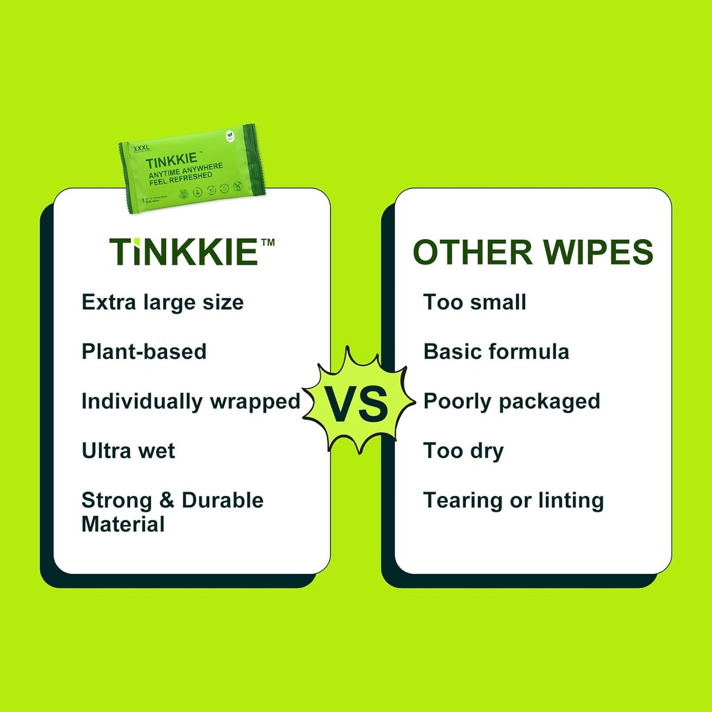 5X Larger Extra Large Body Wipes for Bathing No Rinse 6 Pack, Cooling Travel Pack for Outdoors Sports, Portable Disposable Body Cleansing Towelettes, Great for Gym, Camping