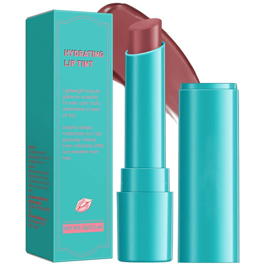 Lip Tint Hydrating, Moisturizing Lip Oil Balm, Long Lasting Waterproof Lip Gloss Non-Stick Cup Lipstick Set, Natural Ingredients Strong Moisturizing Lipstick (Dusty Rose)