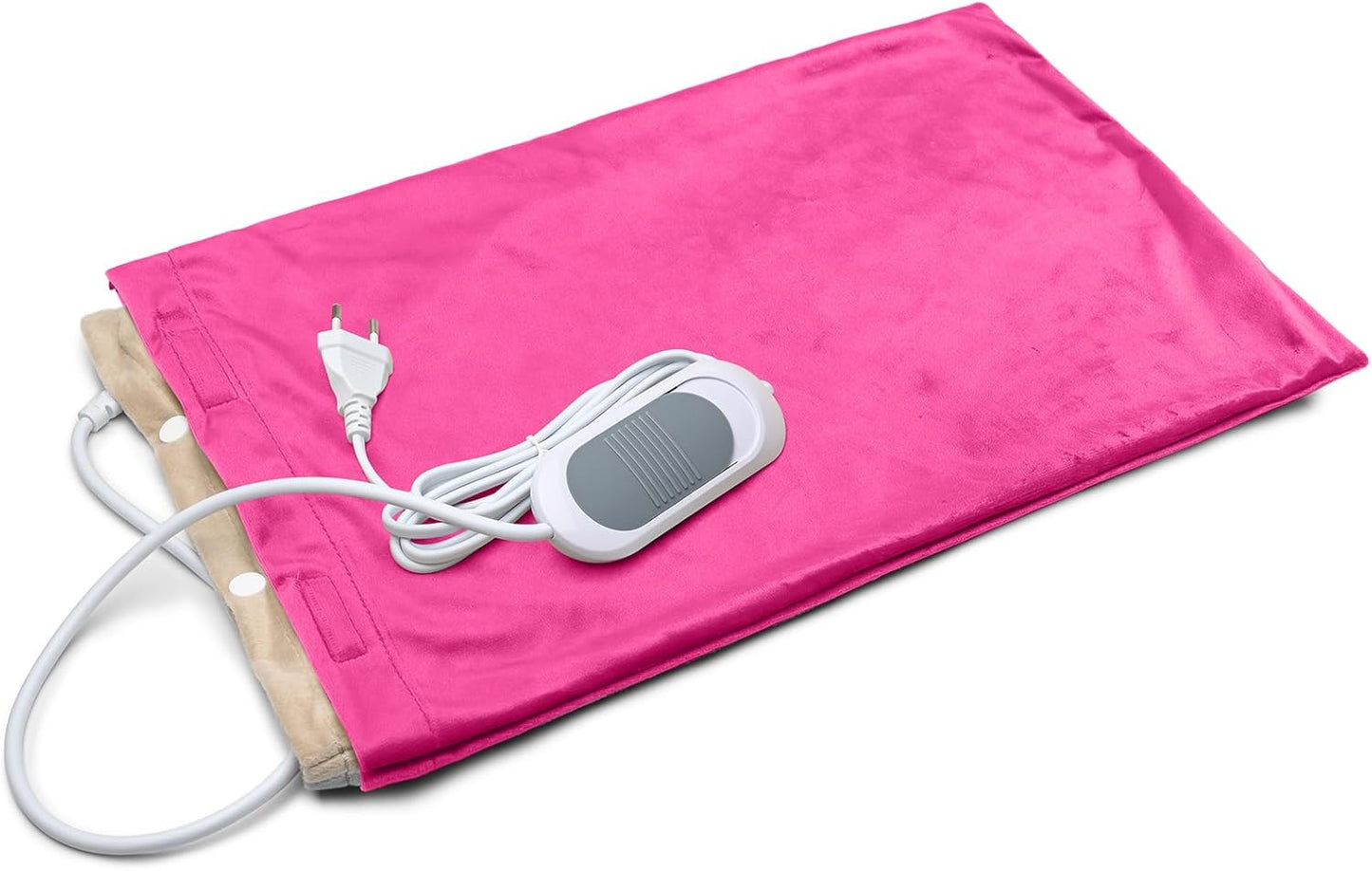 Mixweer Flannel Heating Pad Replacement Cover Soft Flannel Replacement Cover for Heating Pad or Pillow(Pink,12 x 24 Inches)