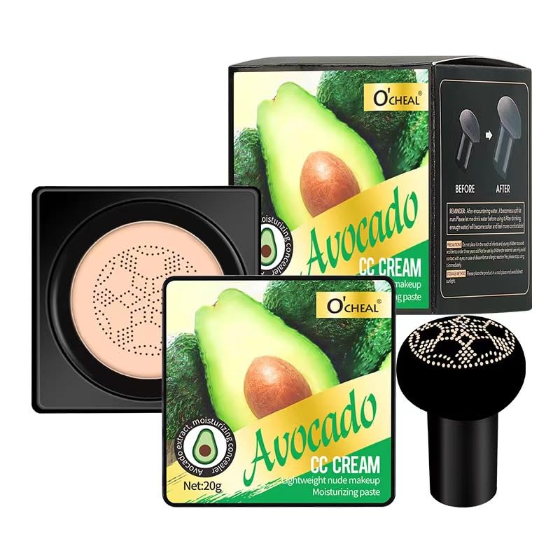 Mushroom Head Air Cushion BB Cream Foundation Cream for Face Makeup Concealer Cushion for Face Comestics Make Up Cushion Compact Natural